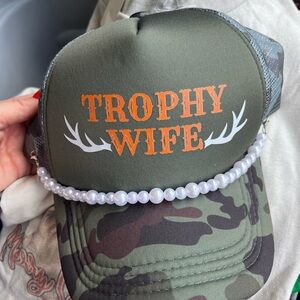 Trophy Wife Camouflage Cap with Pearl Detail